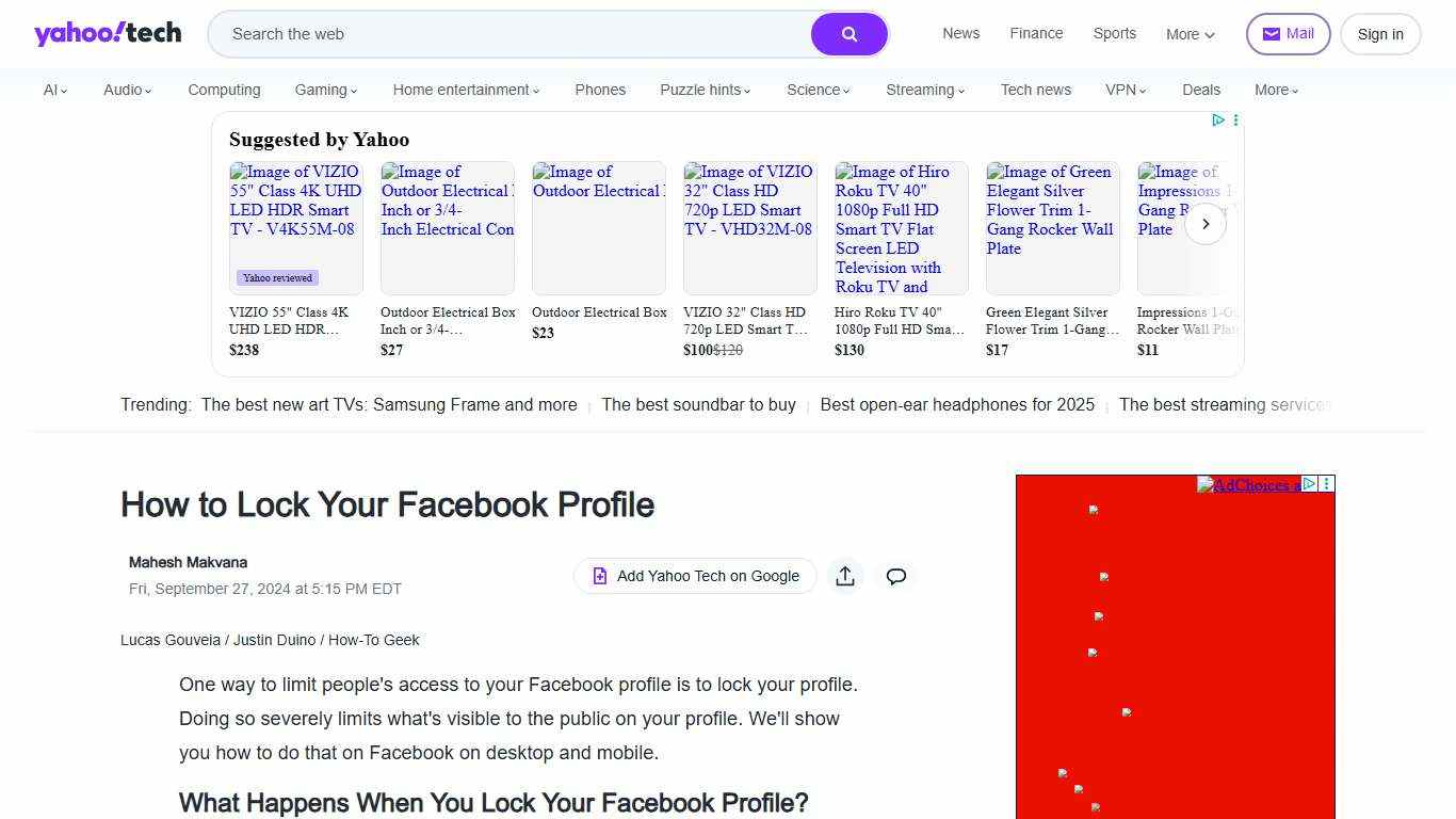 How to Lock Your Facebook Profile