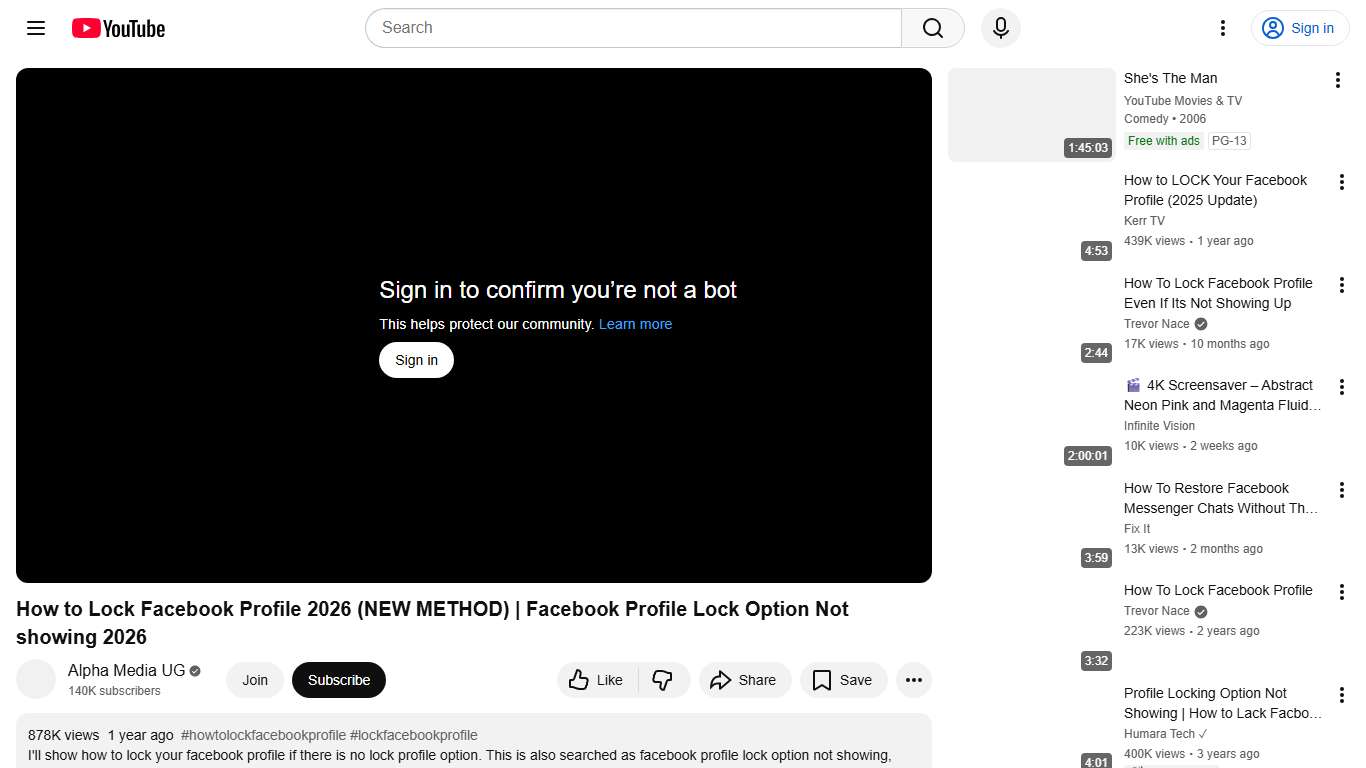 How to Lock Facebook Profile 2026 (NEW METHOD) Facebook Profile Lock Option Not showing 2026 - YouTube