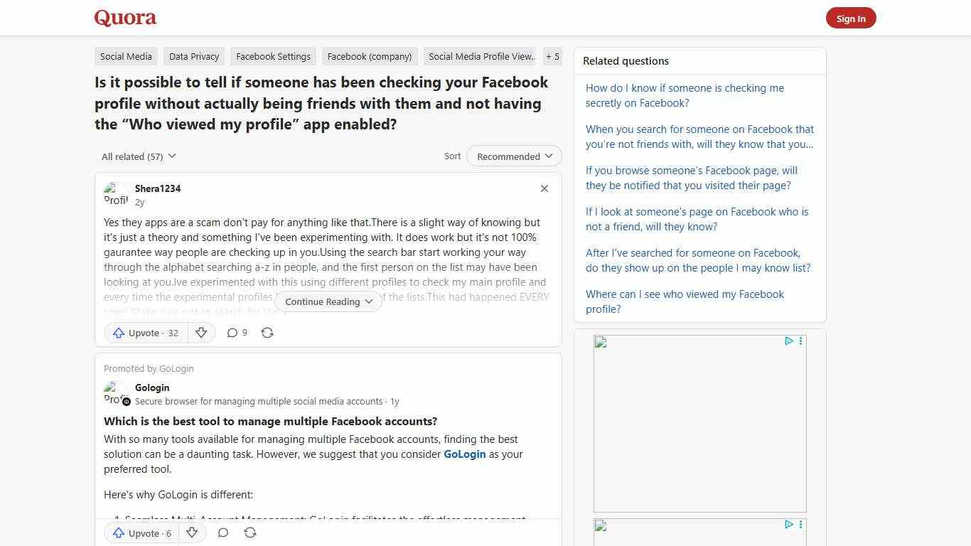 Is it possible to tell if someone has been checking your Facebook profile without actually being friends with them and not having the “Who viewed my profile” app enabled? - Quora